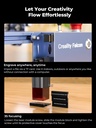 Creality Falcon Pro - Grabador láser de 10 W, con láser 3 en 1 para grabado de madera, máquina de grabado láser eficiente de 72000 mW, para madera, metal, papel, acrílico, cuero, vidrio, vaso, anillo 