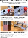 Creality Falcon Pro - Grabador láser de 10 W, con láser 3 en 1 para grabado de madera, máquina de grabado láser eficiente de 72000 mW, para madera, metal, papel, acrílico, cuero, vidrio, vaso, anillo 