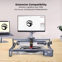 Creality Falcon Máquina grabadora láser de 10 W, máquina de grabado láser de alta precisión de 0.002 in, cortadora láser de 72 W y máquina grabadora para madera, metal, acrílico, cuero, espacio de 