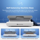 SCULPFUN H1 Máquina de prensa térmica automática para camisetas, 3 niveles de presión ascendente ajustable de hasta 176 libras, placa calefactora de 15 x 15 pulgadas, transferencia de calor para DTF, sublimación, vinilo, control de temperatura, panel táctil 