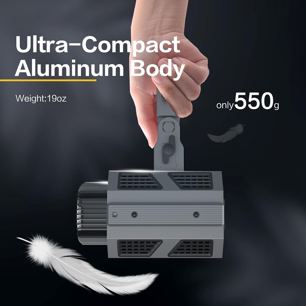 Luz De Video COLBOR - COB CL60 - Potencia 65W, 2700K a 6500K, CRI 97+