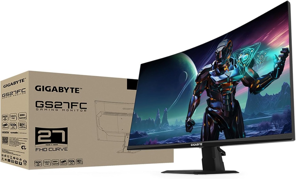 Monitor Gamer GIGABYTE GS27FC - 27" Full HD VA - 180Hz 1ms - HDR Ready