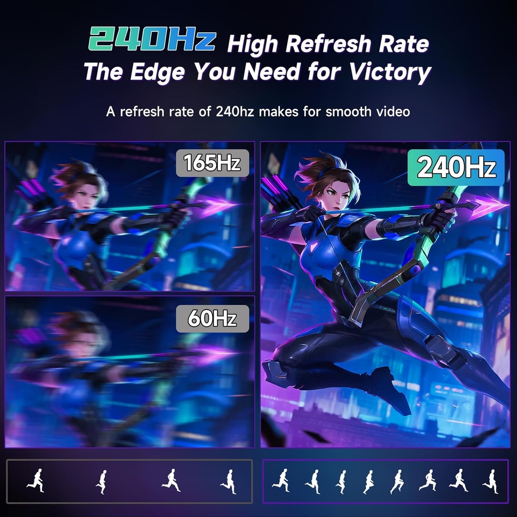 Monitor Gamer KOORUI 25E3A - 24" Full HD VA - 170Hz 1ms