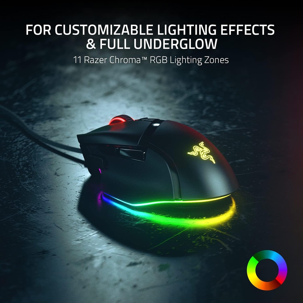 Mouse Gamer Razer Basilisk V3 - Sensor óptico de 26K