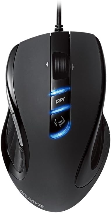 Mouse Gamer GIGABYTE GM-M6980X Black 9 Buttons Tilt Wheel USB Wired Pro-Laser