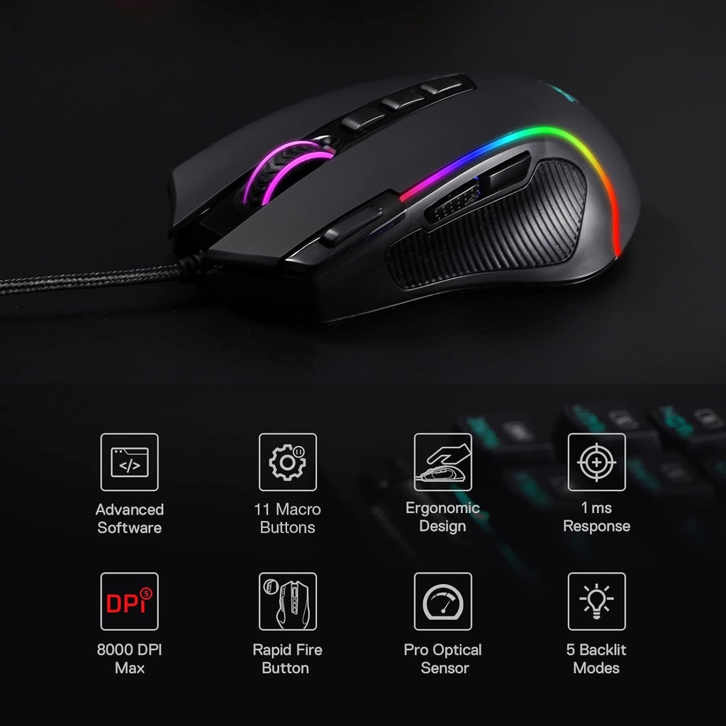 Mouse REDRAGON PREDATOR M612 Black