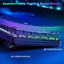 Redragon Teclado mecánico para juegos con cable, 11 modos retroiluminados programables, interruptor rojo (SINDRI)