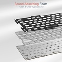 Redragon Teclado para juegos K668 RGB, teclado mecánico con cable de 108 teclas con 4 teclas de acceso rápido adicionales, espumas absorbentes de sonido, enchufe intercambiable en caliente mejorado, 2