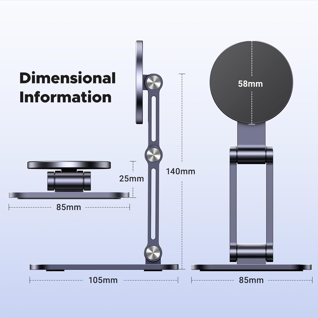 Soporte Aluminio Magnético para teléfono UGREEN Compatible con MagSafe iPhone