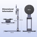 Soporte Aluminio Magnético para teléfono UGREEN Compatible con MagSafe iPhone