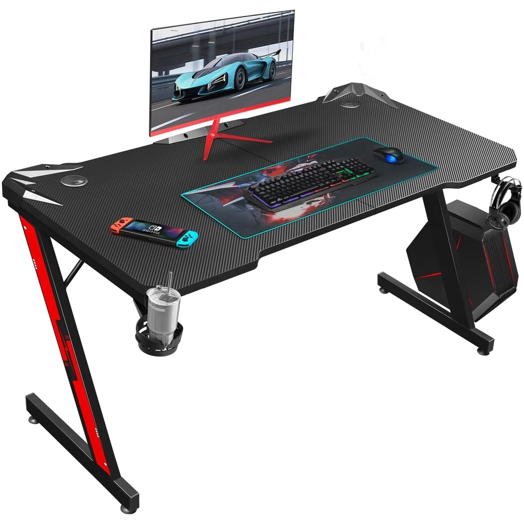 Escritorio Gaming Homall 44'' Fibra de Carbono