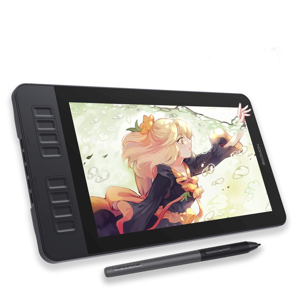 GAOMON PD1161 Tableta de dibujo con pantalla, tableta de arte digital con lápiz capacitivo.