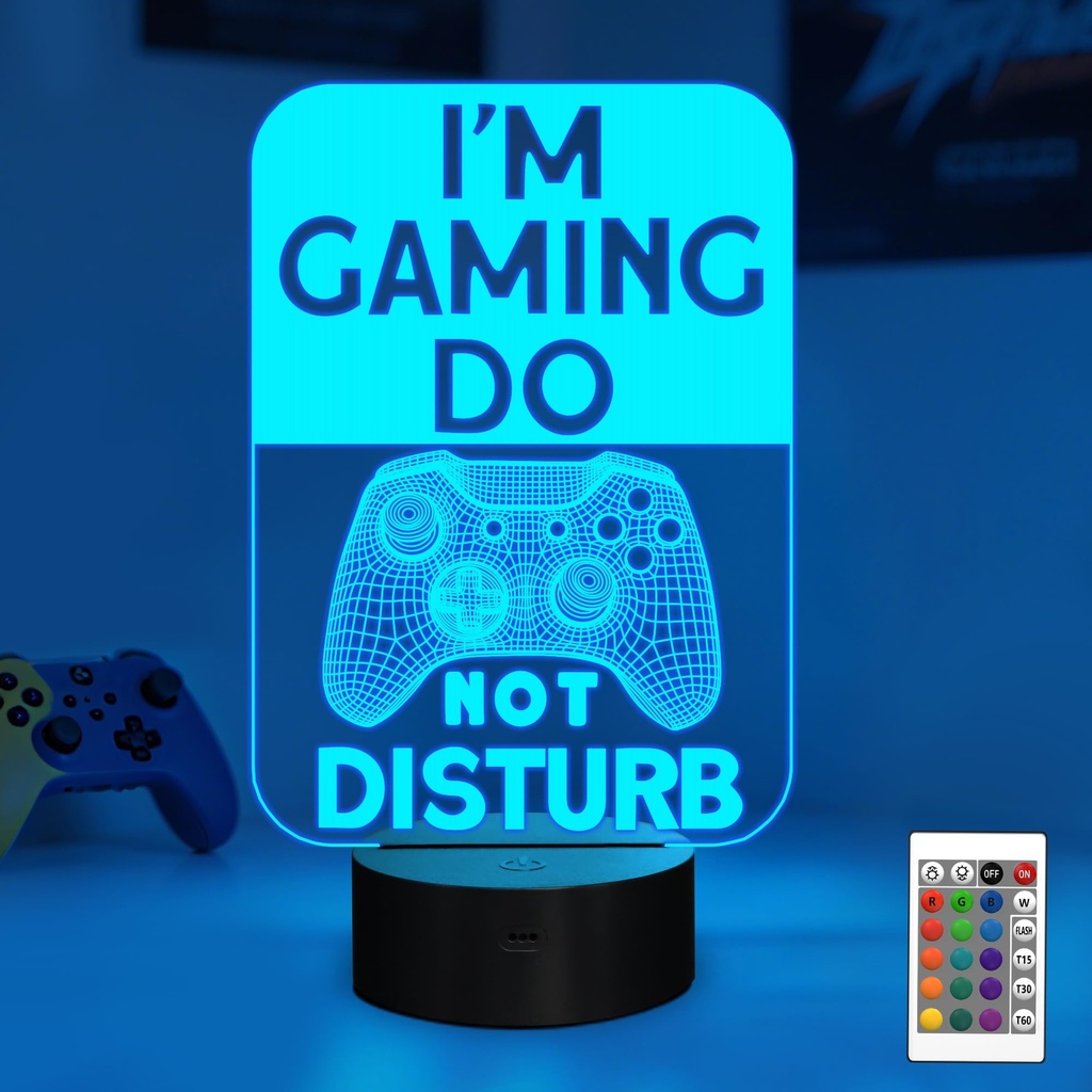 Lampara Gamer Do Not Disturb I'm Gaming Night Light