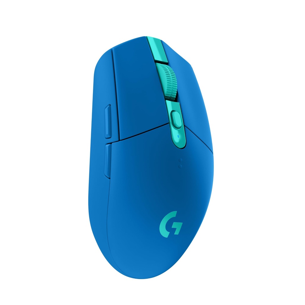 Logitech G 305 LIGHTSPEED - Mouse inalámbrico para juegos, sensor Hero 12K, 12,000 DPI, ligero, 6 botones programables, duración de la batería de 250 horas, memoria integrada, PC/Mac, color azul