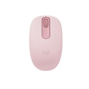 Logitech Ratón inalámbrico Bluetooth M196, compacto y portátil para portátiles, tabletas y más, batería de 12 meses, seguimiento suave, compatible con PC y Mac, Windows y macOS, rosa