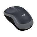 Logitech Ratón inalámbrico M185, 2.4 GHz con mini receptor USB, duración de la batería de 12 meses, seguimiento óptico de 1000 DPI, PC/Mac/computadora portátil ambidiestro, color gris Swift