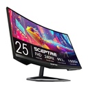 Monitor Curvo Sceptre C25 – 24,5"  FullHD VA – 240Hz - 1ms (C255B-FWT240)