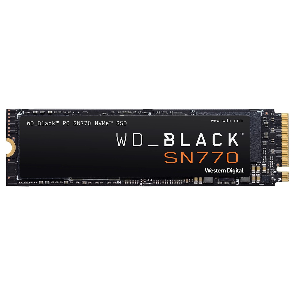 Western Digital WD_BLACK SN770 NVMe - Unidad interna de estado sólido SSD para juegos de 2 TB - Gen4 PCIe, M.2 2280, hasta 5,150 MB/s - WDS200T3X0E