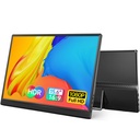 Yxk Monitor portatil de 15.6 pulgadas 1080P USB-C HDMI Ultra-Slim Monitor de viaje con soporte, para laptop, PC, teléfono Mac, PS, Xbox, Swich IPS