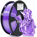 GIANTARM Filamento PLA para impresora 3D de 2.2 lbs, filamento mejorado de dureza de 1.75mm, color seda morada brillante, con precisión dimensional de 0.03mm, embalaje al vacío, 1080 pies por rollo, para la mayoría de impresoras 3D FDM Morado 