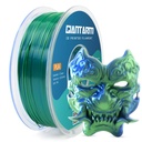 GIANTARM Filamento PLA de doble color, filamento PLA de seda de 0.069 in +/-0.001 in, carrete de 2.2 libras, embalaje al vacío, filamentos de impresión 3D que se adaptan a la mayoría de impresoras FDM azul/verde 