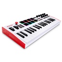 Akai Professional MPK Mini Plus - Controlador de teclado MIDI USB con 37 mini teclas, 8 almohadillas MPC, secuenciador, MIDI/CV/Gate I/O y paquete de sonido de instrumentos nativos, edición limitada blanca 