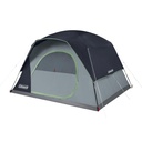 Coleman Tienda Skydome con configuración en 5 minutos, tienda resistente al clima para 6 personas con toldo para lluvia y bolsa de transporte, 20% más espacio para la cabeza que las toldas, color azul 
