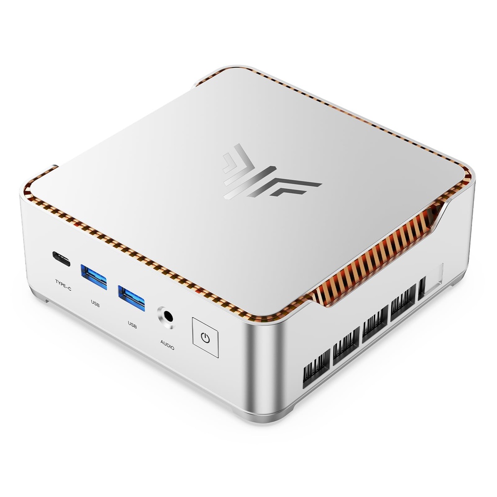 KAMRUI Mini PC Hyper H2 con Windows 11 Pro, Intel Core 14450HX (Beats i7-1195G7/12700H), 16 GB RAM 512 GB PCIe4.0 SSD, triple 4K, HDMI, DP, USB-C, Ethernet, mini computadora de escritorio para oficina 