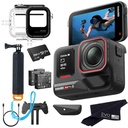 Insta360 Ace Pro 2 - Paquete de buceo - Cámara de acción impermeable 8K diseñada conjuntamente con Leica, sensor insignia de 1/1.3 pulgadas, 8K30, pantalla abatible de 2.5 pulgadas | Incluye funda de buceo, agarre de mango flotante (256 GB)
