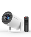 Magcubic HY300PRO Mini proyector con WiFi y Bluetooth, soporte 4K inteligente proyector portátil Keystone automático, control remoto de mouse de aire, control de voz, rotación de 180 grados, proyector