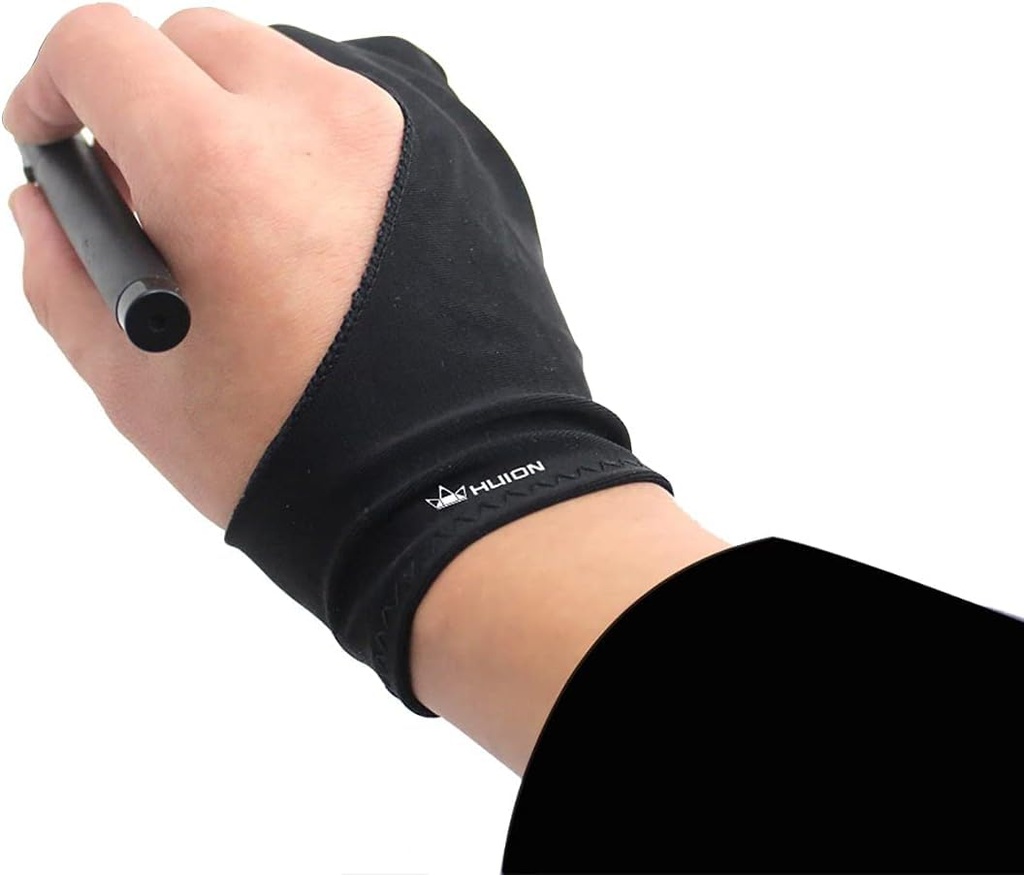 Huion Artista Guante para dibujo tablet (1 Unidad, bueno para mano derecha o mano izquierda) – Cura CR-01 