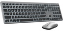 SABLUTE Teclado y mouse Bluetooth para Mac: retroiluminación de 7 colores, multidispositivo, recargable, KMA1pro combo de teclado inalámbrico de tamaño completo con teclas silenciosas de interruptor 
