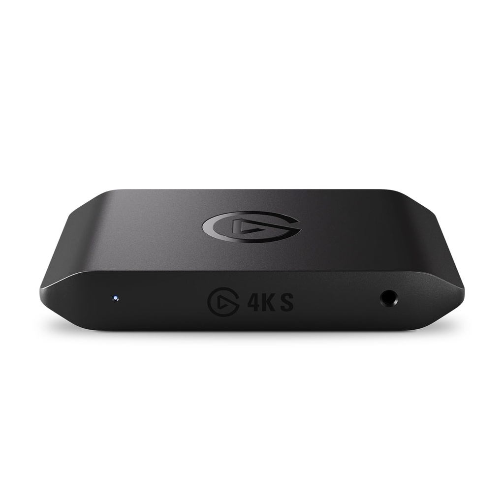 Elgato 4K S – Tarjeta de captura externa para PS5, Xbox Series X/S, Switch 2, PC, Mac, iPad | 4K60, 1440p120, o 1080p240 de paso y captura, HDR10, VRR, USB-C, latencia casi nula