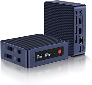 Beelink Mini PC S12 Pro, Intel 12ª generación Alder Lake - N100(hasta 3.4 GHz), 16 GB DDR4 RAM 500 GB M.2 SSD, soporte para computadora de escritorio 4K Dual Display/USB3.2/WiFi 6/BT5.2/Gigabit