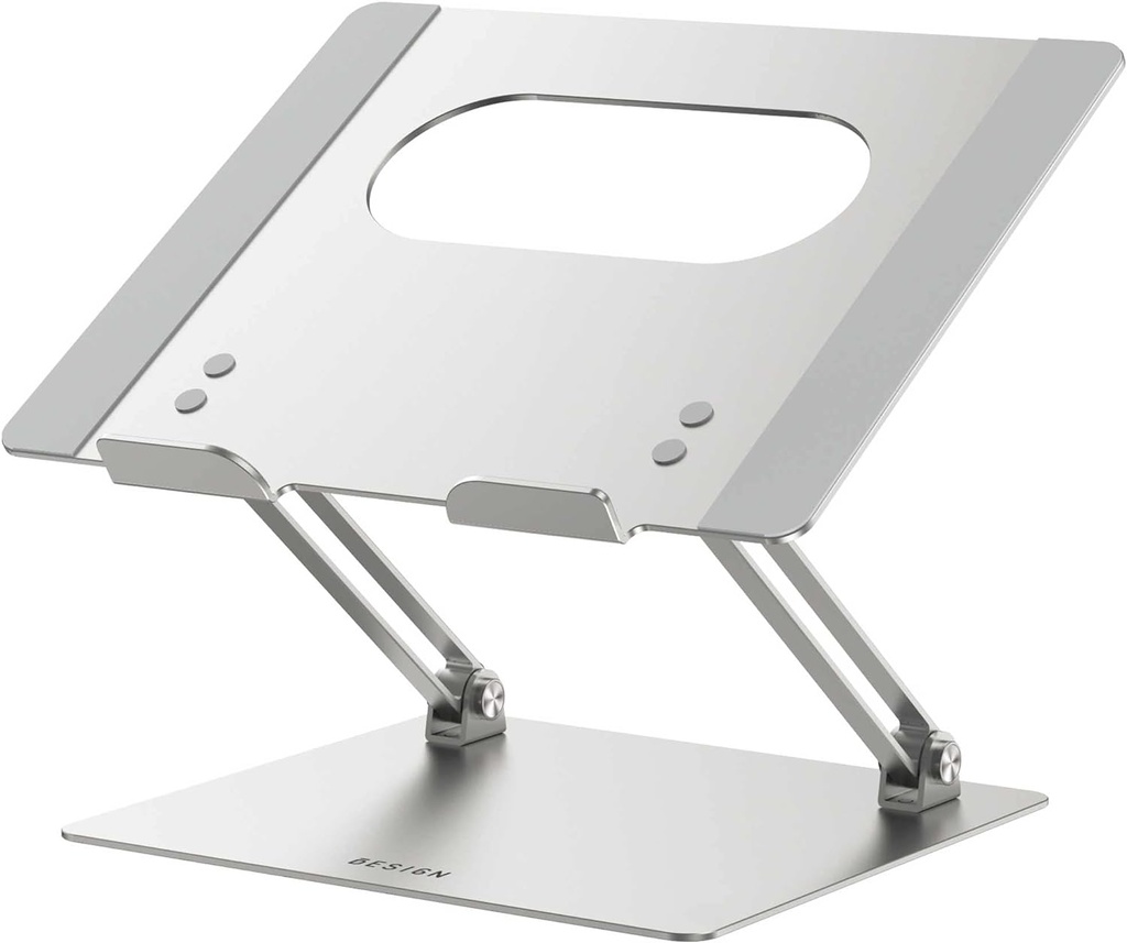 BESIGN LS10 - Soporte de aluminio para portátil/computadora, soporte ergonómico ajustable para portátil