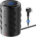 TenTrend - Torre de regleta con 16 salidas y 5 puertos USB (2 USB-C), protector de sobretensiones TenTrend 1875W 1500J con cable de extensión de 6 pies, torre de múltiples salidas para escritorio de