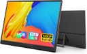 Yxk Monitor portátil de 15.6 pulgadas 1080P USB-C HDMI Ultra-Slim Monitor de viaje con soporte, para laptop, PC, teléfono Mac, PS, Xbox, Swich IPS