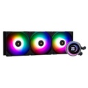 Thermalright Frozen Notte 360 Black ARGB V2 Enfriador de CPU de refrigeración por agua, especificaciones del enfriador de CPU negro 360, ventiladores PWM de 3 × 4.724 in, rodamientos S-FDB, adecuado