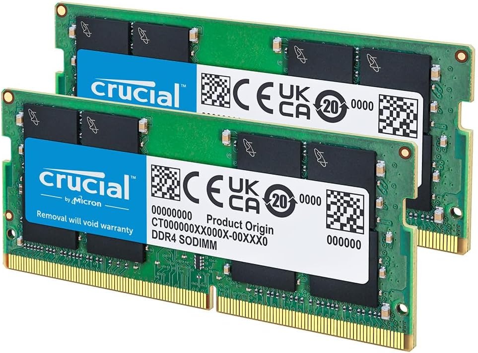 Crucial 32GB Single DDR4 3200 MHz CL22 SODIMM 260-Laptop