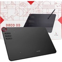 XPPen Deco 03 - Tableta de dibujo de gráficos digitales inalámbrica de 2.4G