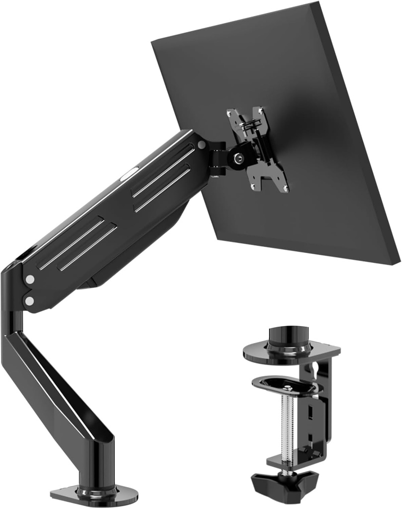 Bracwiser Soporte para monitor de 17 a 32 pulgadas con resorte de gas ajustable, soporte de hasta 22 libras
