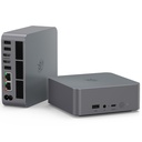 Beelink Mini PC EQR6 AMD Ryzen 5 6600U (hasta 4.5 GHz), 24 GB LPDDR5 RAM 500 GB PCIE4.0 SSD Dual LAN Mini PC, AMD Radeon 660M, Dual HDMI/WiFi6/BT5.2/Hogar/Oficina/Fuente de alimentación integrada Mini computadora 