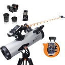 Celestron StarSense Explorer LT 114AZ Telescopio Habilitado para Aplicación – Reflejo Newtoniano de 114mm con Base para Smartphone y Aplicación StarSense – Compatible con iPhone y Android – Fácil de