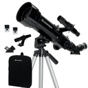 Celestron - Telescopio refractor portátil Travel Scope 70 - Apertura de 70 mm, óptica de vidrio totalmente recubierta - Incluye trípode, mochila y software - Ideal para principiantes y viajes 