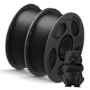 ANYCUBIC Paquete de filamento PLA de 1.75mm, filamento PLA para impresión 3D de 1.75mm, precisión dimensional +/- 0.02mm, carrete de 2.2 lbs (1KG), 2KG Negro+Negro 