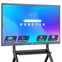 JAV Pizarra blanca interactiva para aula, oficina, hogar, 4K UHD 8+128GB pantalla táctil Smartboard con sistema operativo Android con licencia EDLA integrado y ecosistema de aplicaciones abiertas, Wi-Fi y Bluetooth 