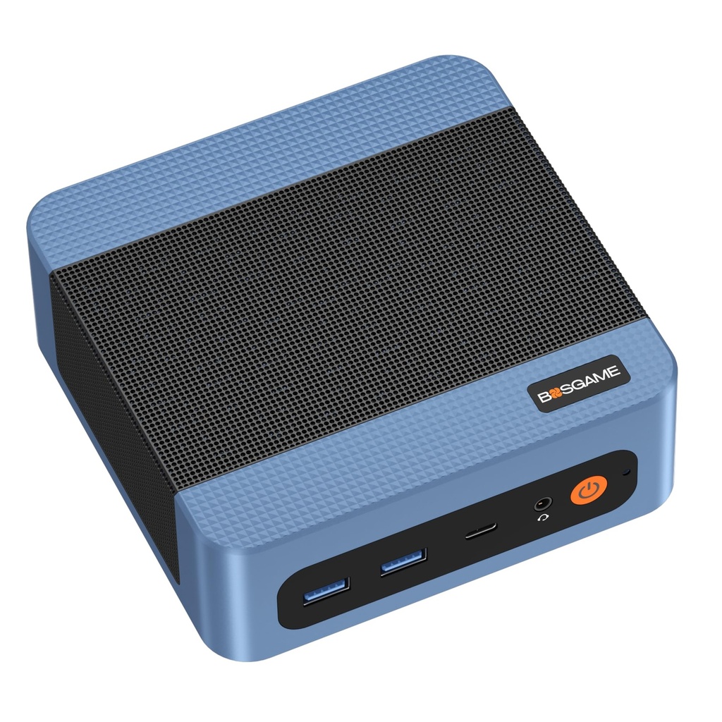 BOSGAME E5 11 Pro Mini PC Ryzen, 5300U de 4 núcleos de 8 hilos, escritorio LAN dual 8GB DDR4 256GB SSD Computadoras, pantallas triples HDMI 2.0x1, DisplayPortx1, USB-C x1, Wi-Fi 5, BT 5.0 