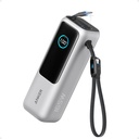 Anker - Batería portátil para laptop de 25,000 mAh con tres puertos USB-C de 100 W, cables retráctiles incorporados, aprobado para vuelos, para iPhone serie 17/16, MacBook, Samsung y más 