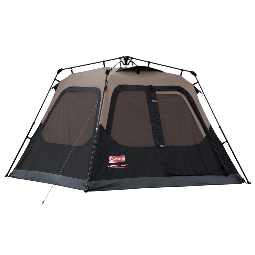 Coleman 4Person Instant Camping Tent with 1-Minute Setup, Large Family Tent with Pre-Attached Poles, Air Vent, & Carry Bag, Sets Up in About 60 Seconds 
