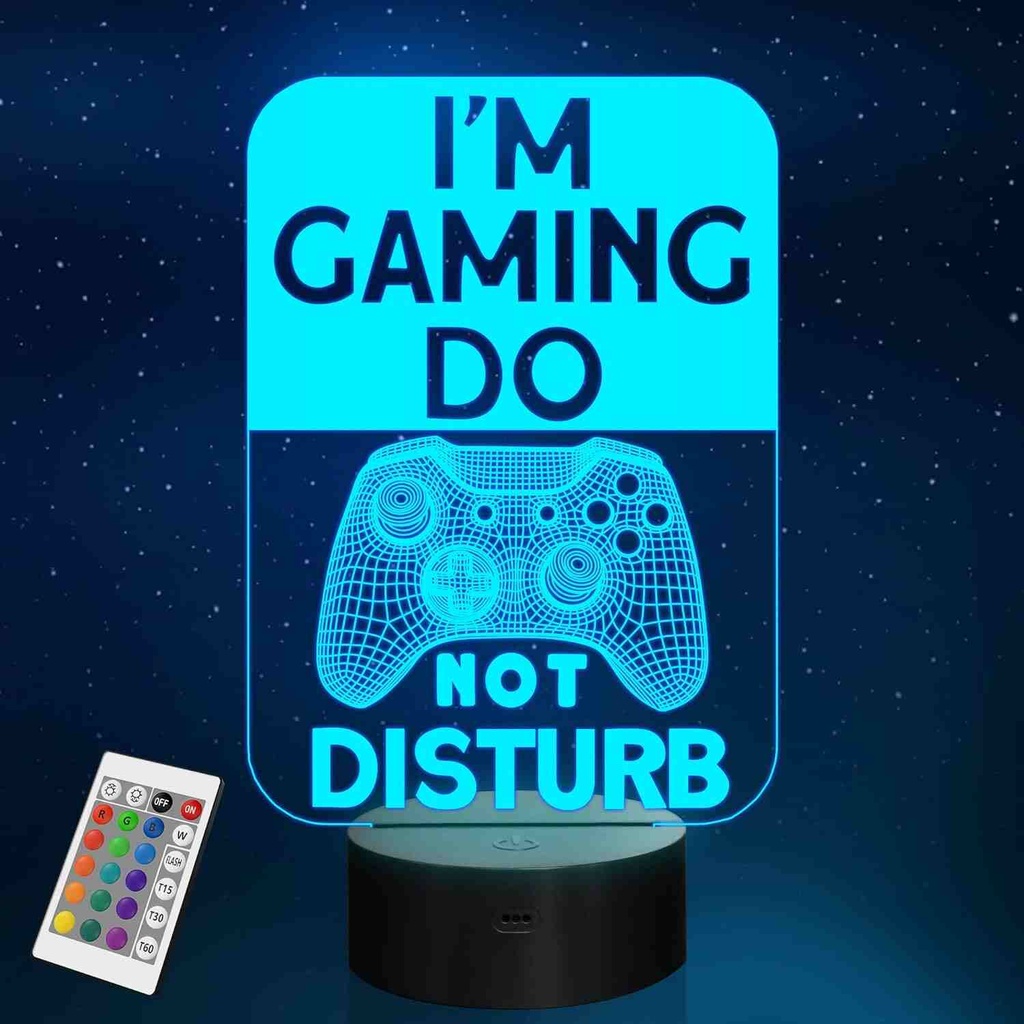 Lampara Gamer Do Not Disturb I'm Gaming Night Light